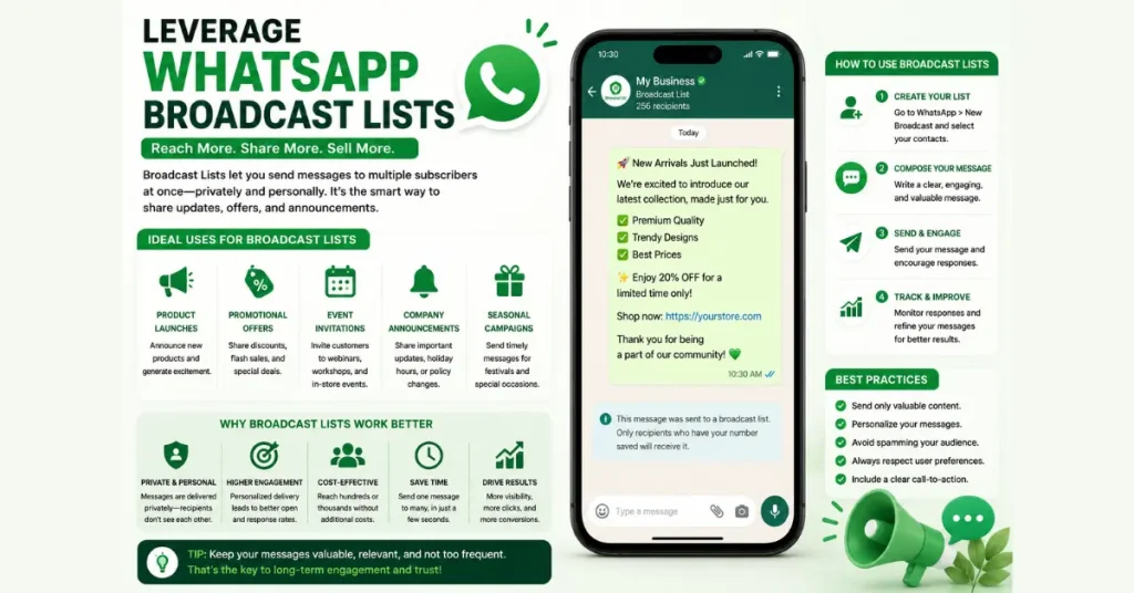 Leverage WhatsApp Broadcast Lists