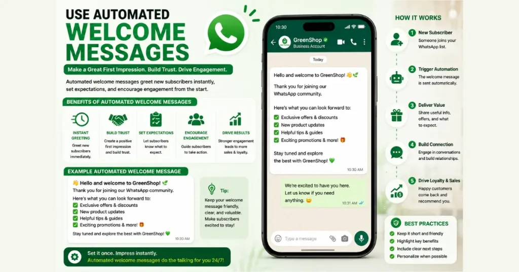 Use Automated Welcome Messages